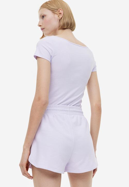 H&M - Sweatshirt shorts - lilac