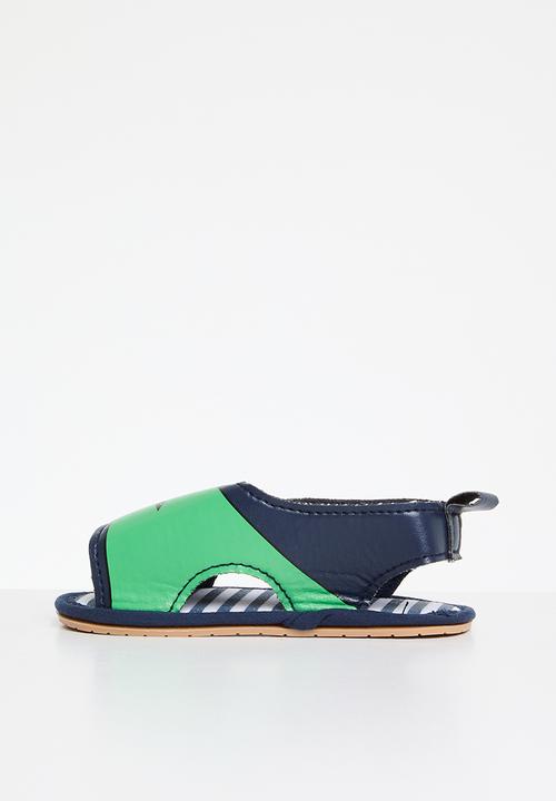 Pop Candy - Baby dino print  sandals - black 