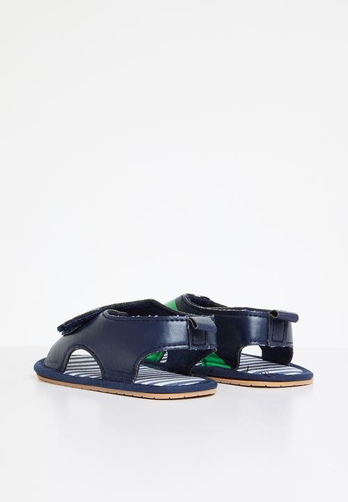Pop Candy - Baby dino print  sandals - black 