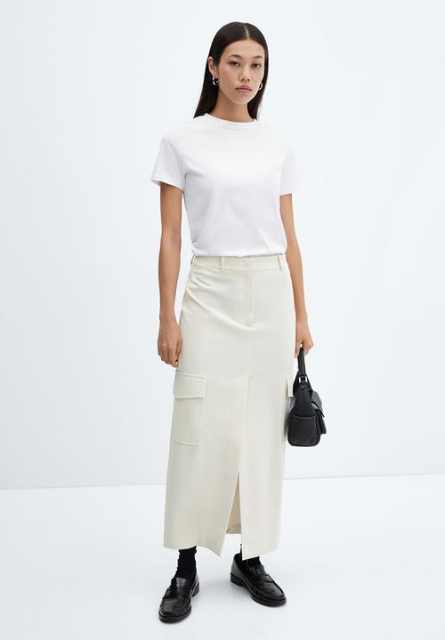 MANGO - T-shirt chalaca - white