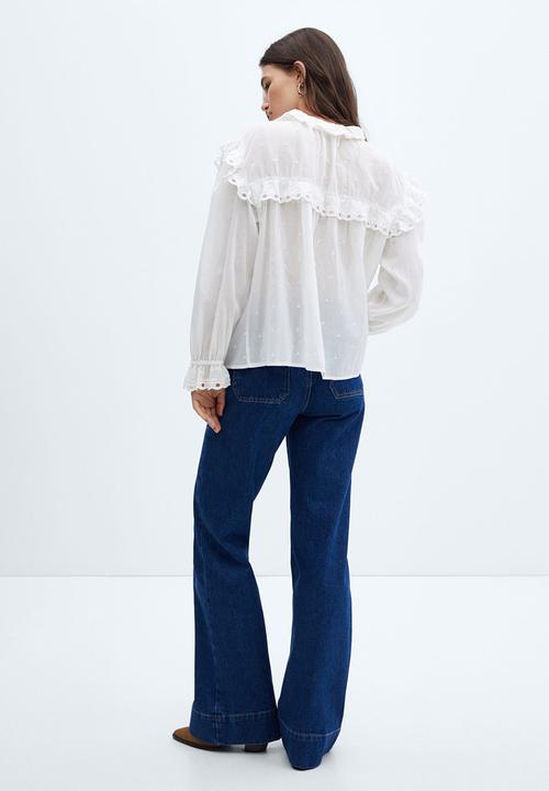 MANGO - Blouse vera - white