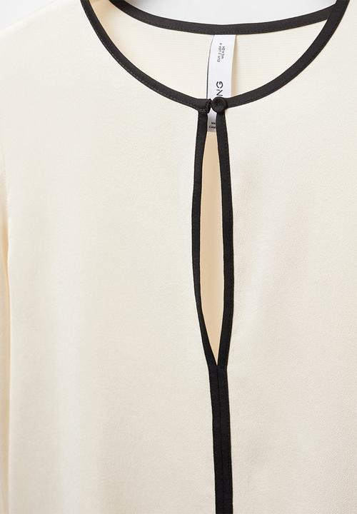 MANGO - Blouse camile - light beige