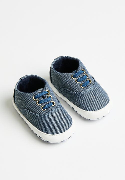 Pop Candy - Lace up sneakers - denim