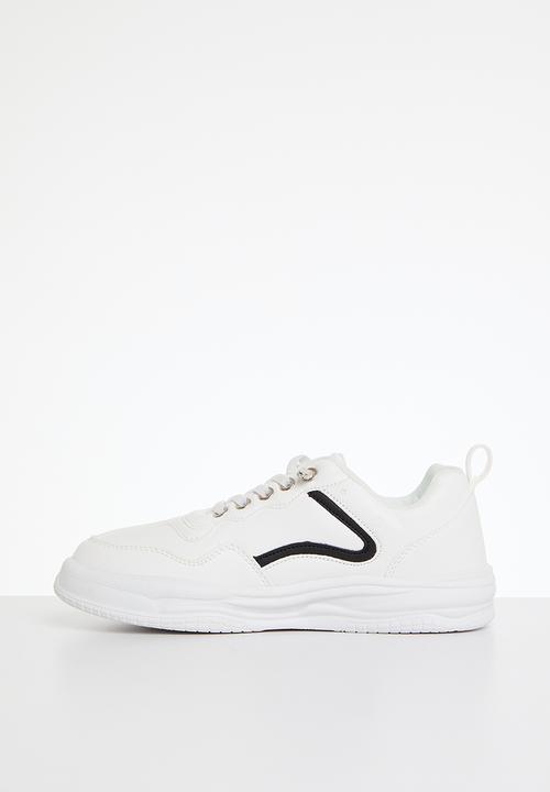 Pop Candy - Lace up sneakers - black & white