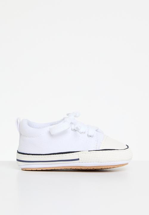 Pop Candy - Baby lace up sneakers - white