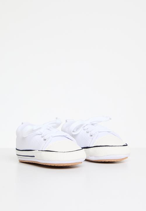Pop Candy - Baby lace up sneakers - white