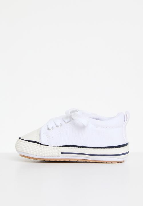 Pop Candy - Baby lace up sneakers - white
