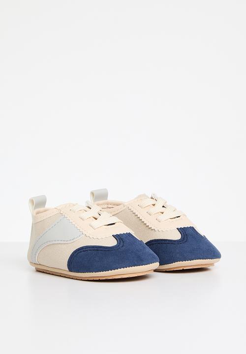 Pop Candy - Baby sneakers - navy and white