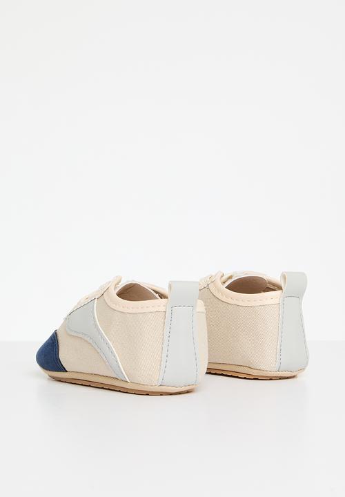 Pop Candy - Baby sneakers - navy and white