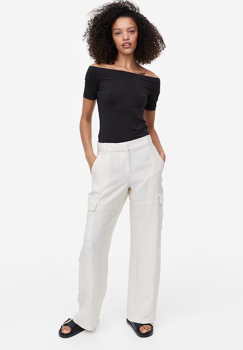 H&M - Off-the-shoulder top - black