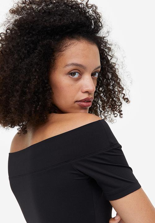 H&M - Off-the-shoulder top - black