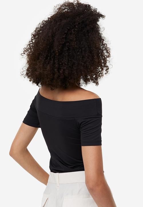 H&M - Off-the-shoulder top - black