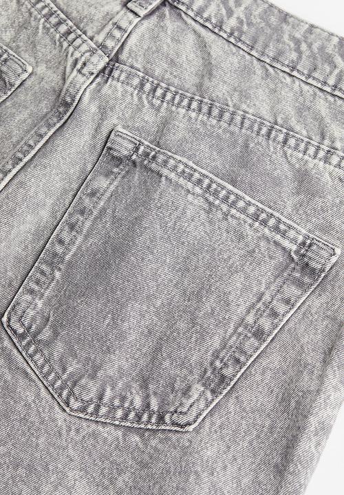 H&M - High waist bermuda shorts - washed grey