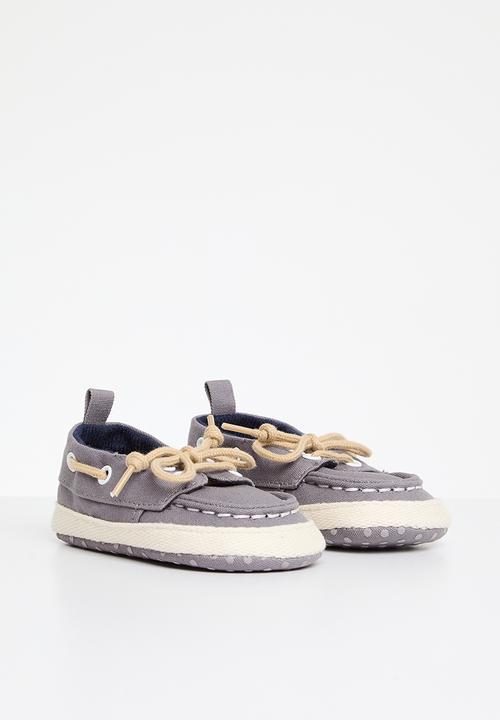 Pop Candy - Baby moccasins  -grey