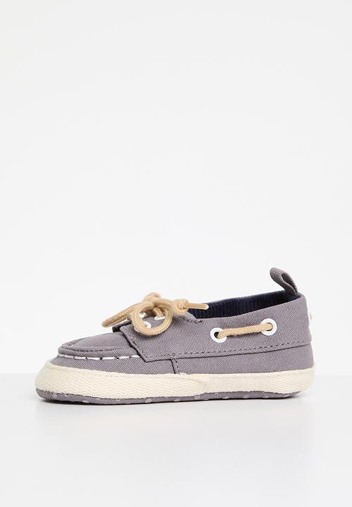 Pop Candy - Baby moccasins  -grey