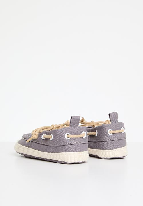 Pop Candy - Baby moccasins  -grey