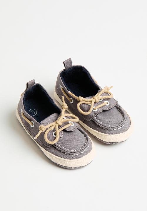 Pop Candy - Baby moccasins  -grey