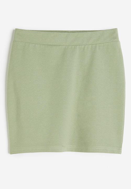 H&M - Mini skirt - light khaki green