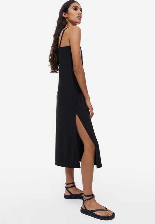 H&M - Jersey slip dress - black