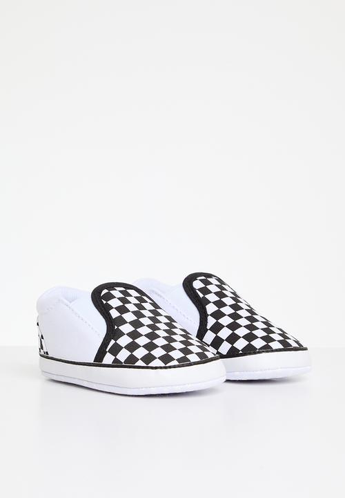 Pop Candy - Baby slip on sneakers - black & white 