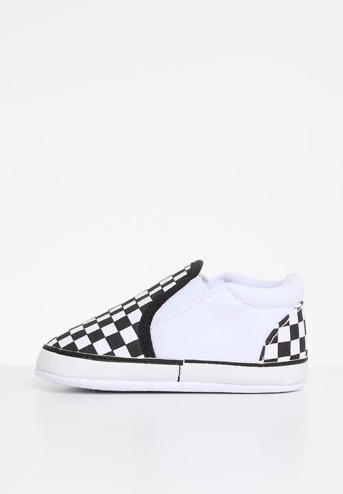 Pop Candy - Baby slip on sneakers - black & white 