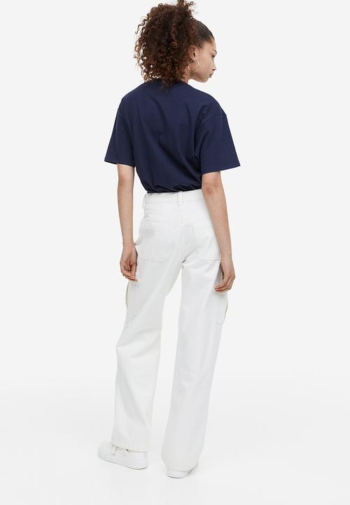 H&M - Oversized printed T-shirt - dark blue mickey mouse