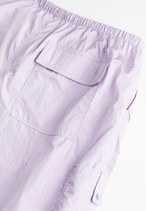H&M - Nylon parachute trousers - light purple