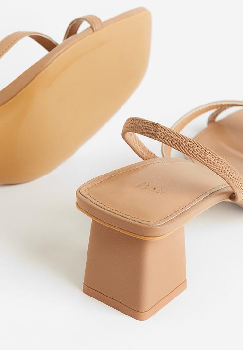 H&M - Heeled sandals - dark beige