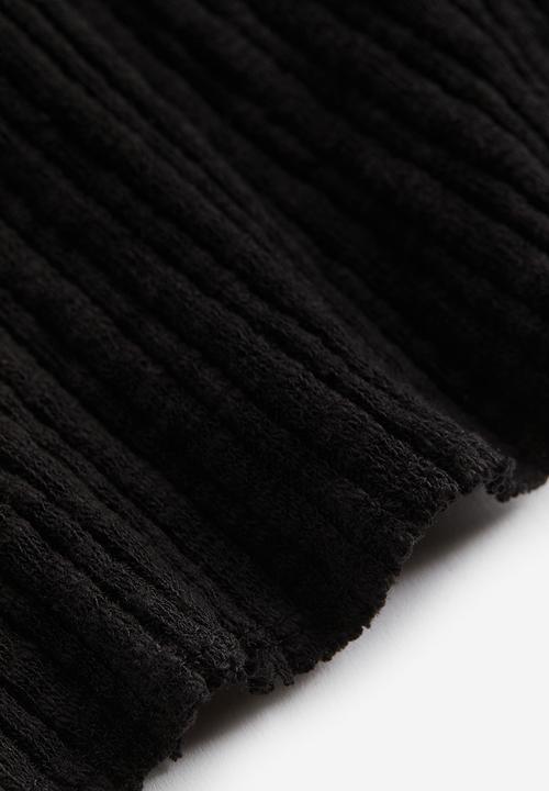 H&M - Ribbed dress - black
