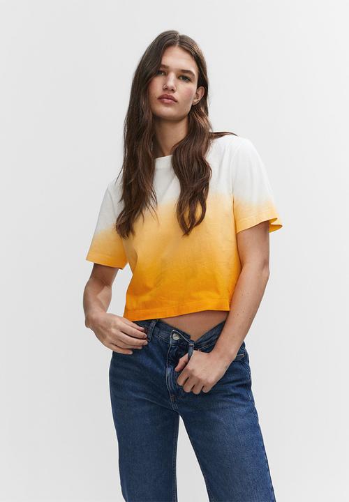MANGO - T-shirt soleil-h - orange