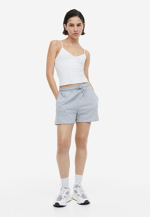 H&M - Cropped strappy top - white
