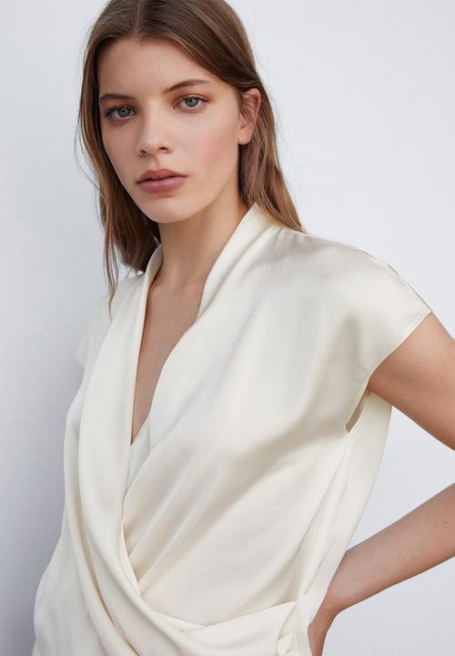 MANGO - Blouse crusie - light beige