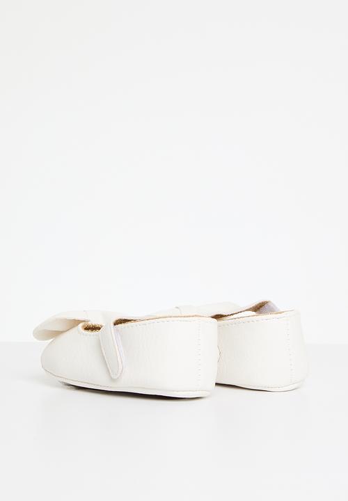 Pop Candy - Baby bowknot pumps - white