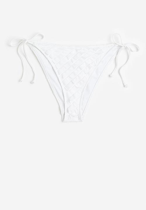 H&M - Tie tanga bikini bottoms - white