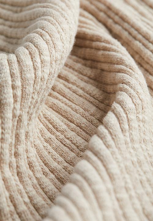 H&M - Ribbed dress - beige
