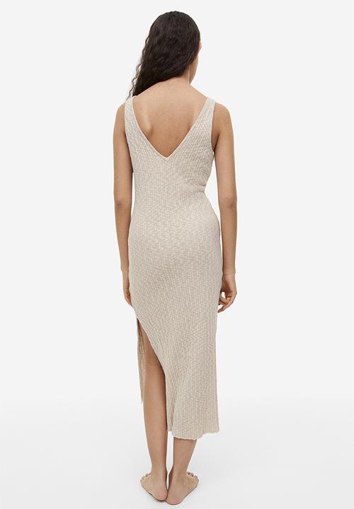 H&M - Ribbed dress - beige