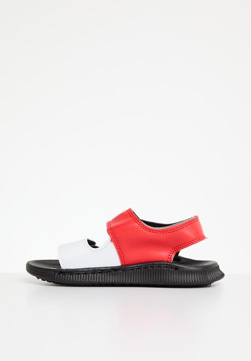Pop Candy - Open toe sandals - white & red 