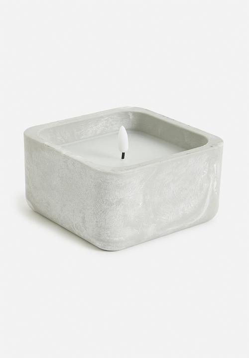 H&S - LED  swaurecandles - grey