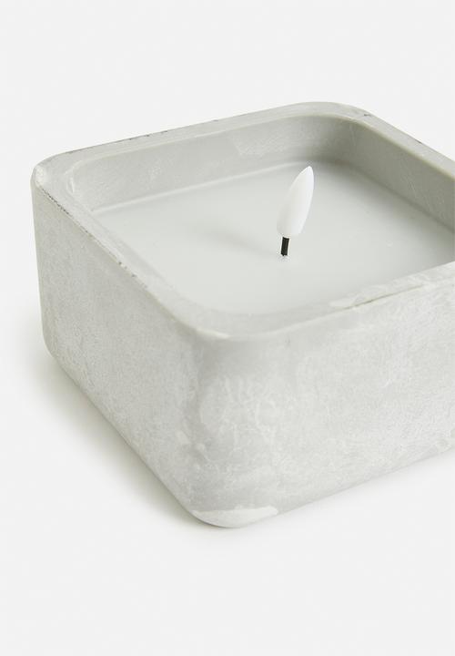 H&S - LED  swaurecandles - grey