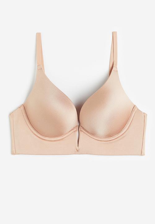 H&M - Microfibre super push-up bra - beige