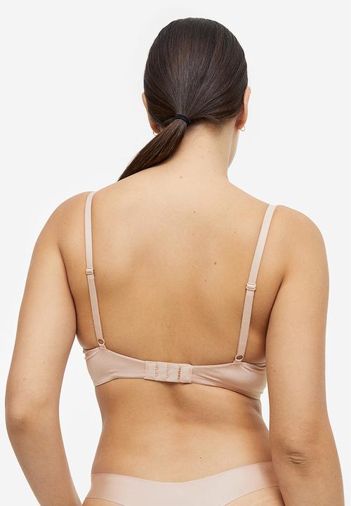 H&M - Microfibre super push-up bra - beige