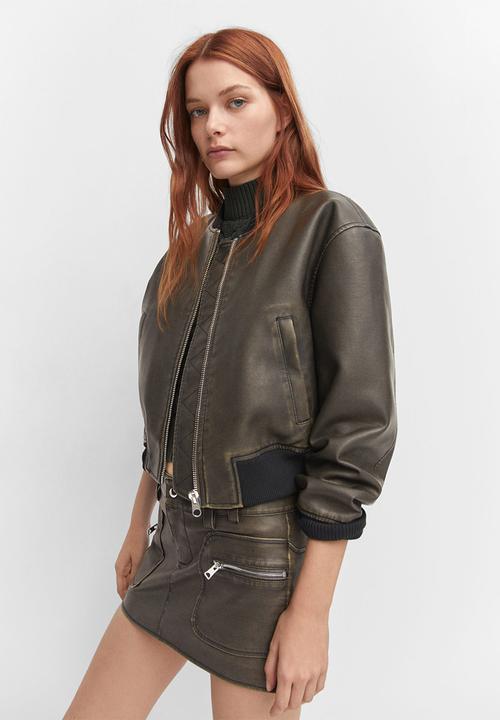 MANGO - Jacket fantasia - brown