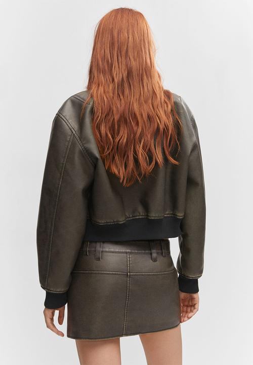 MANGO - Jacket fantasia - brown