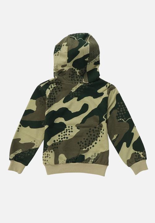 Nike - Nike camo pullover hoodie - neutral olive