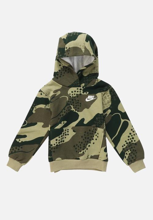 nike camo pullover
