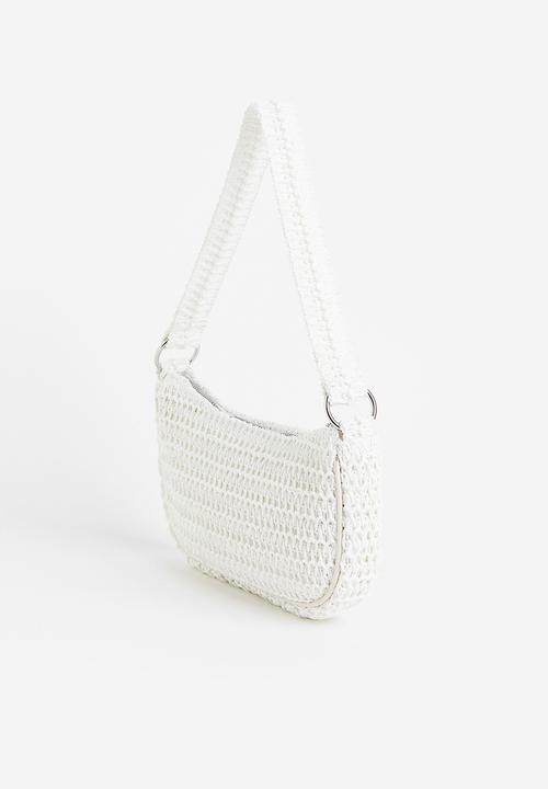 H&M - Straw shoulder bag - white