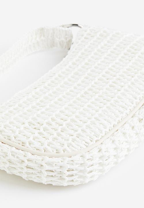 H&M - Straw shoulder bag - white