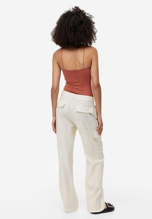 H&M - Cargo trousers - light beige