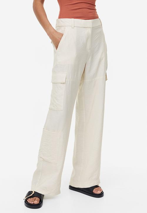 H&M - Cargo trousers - light beige