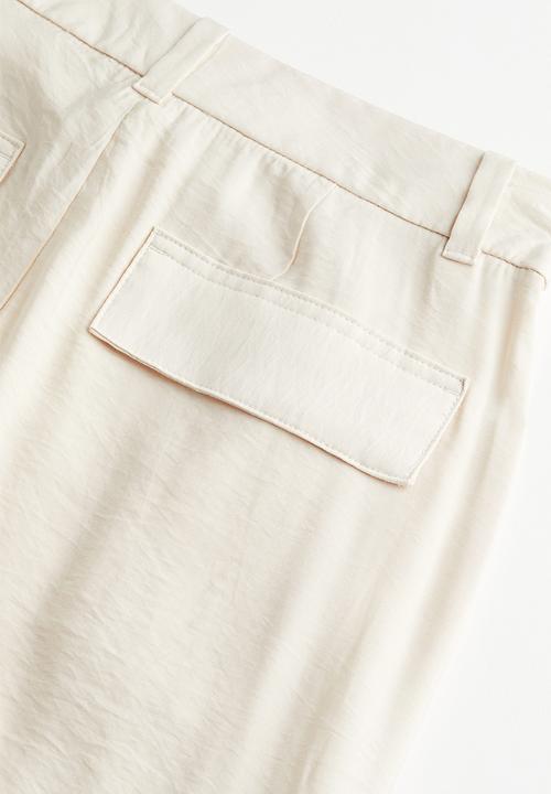 H&M - Cargo trousers - light beige